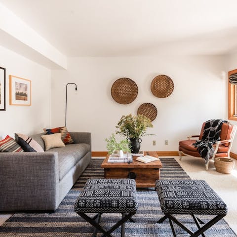 Make yourself comfortable in the second sitting room