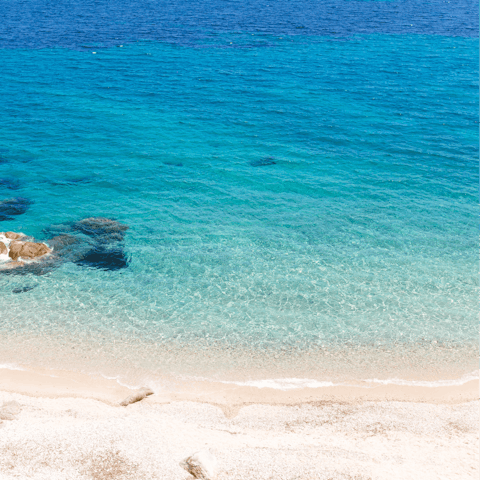 Drive to your closest sandy beach in just five minutes