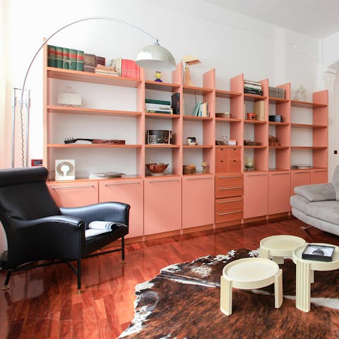Read a book in the comfortable living area