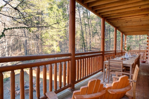 Serve up lunch with an incredible view of the forest