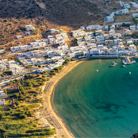 Stroll down to Kamares and take a dip in the sea