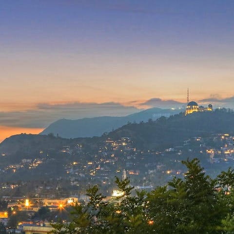 Watch incredible sunsets over the hills