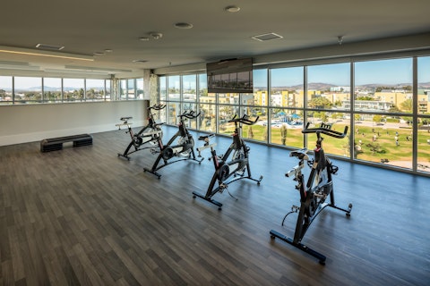 Enjoy a mood-boosting cardio session in the on-site gym