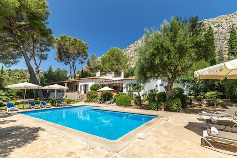 Stretch out beside the pool with the Tramuntana as backdrop