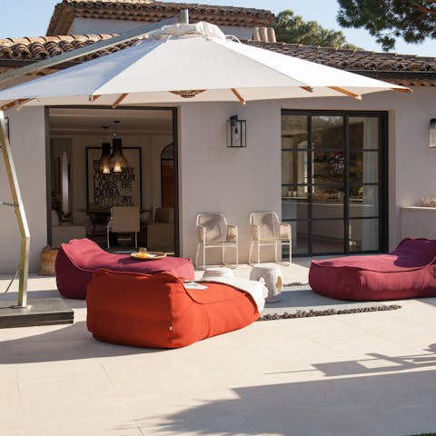 Lounge on the terrace with your favourite book