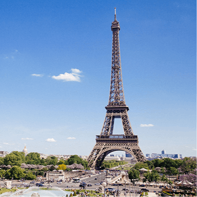 Visit the iconic Eiffel Tower, a short walk away