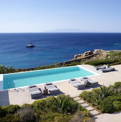 Soak up panoramic ocean views from the poolside