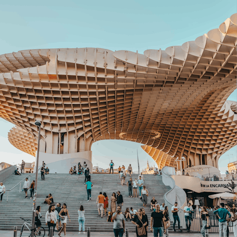 Visit the eye-catching Setas de Sevilla, a short stroll away