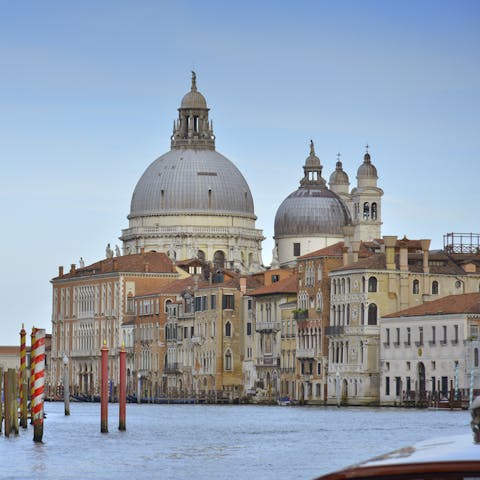 Explore the striking city of Venice – on foot or by boat from your private jetty
