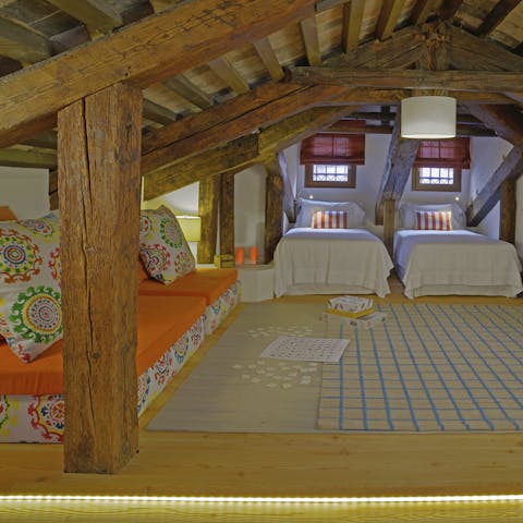 Admire the beauty of the palazzo's restored original features