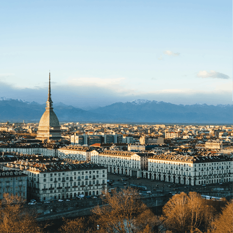 Take a scenic drive to Turin, about an hour away