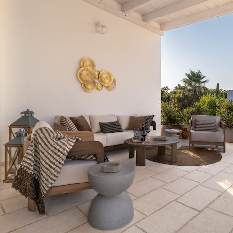 Make cocktail hour on the terrace a nightly ritual