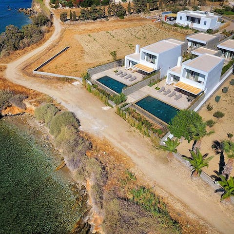 Relax by the crystal clear sea (10m) or walk to Golden Beach (300m)