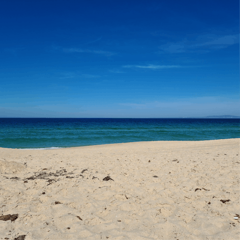 Stroll down to the warm pale sands of Beach Bico das Lulas
