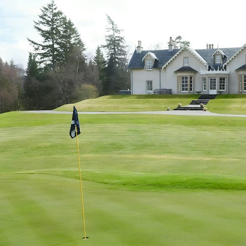 Have a round of golf on the private nine-hole course