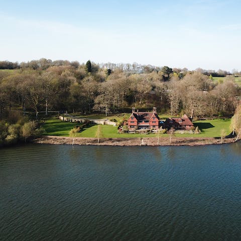 Wake up to serene views over Bewl Water