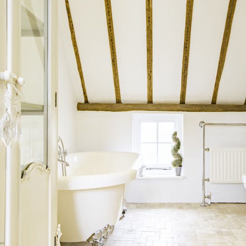 Draw yourself a hot bath in one of the ensuites