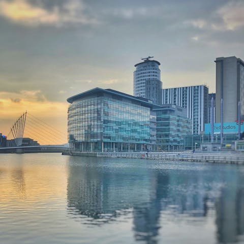 Stroll through waterside MediaCity, right on your doorstep