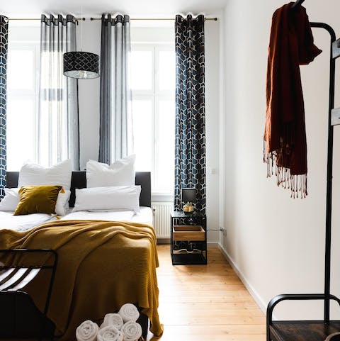 Get a restful night's sleep in the boho-chic bedrooms