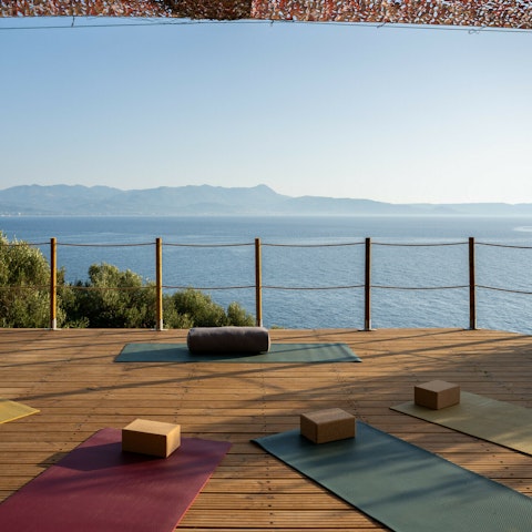 Enjoy a sunrise yoga session on the terrace