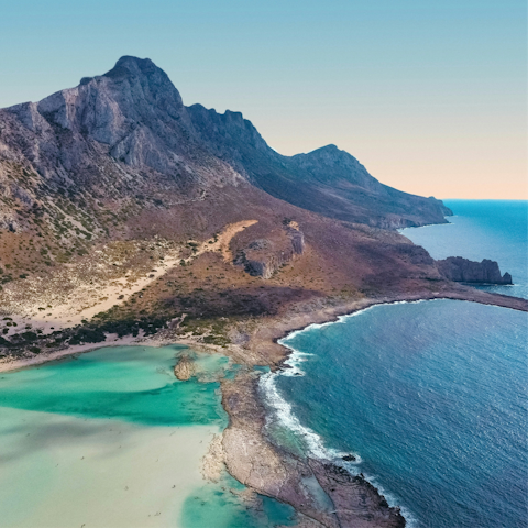 Take a boat from nearby Kissamos to the Bay of Balos