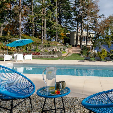 Soak up the sun and stay active at the private pool