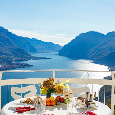 Envelope yourself in spectacular lake views from the balconies