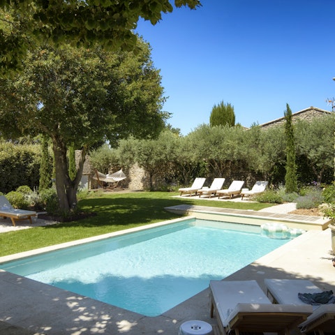 Look forward to relaxing in the sunny garden and pool