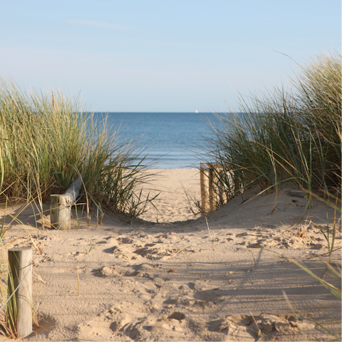 Spend a sunny afternoon at Blackpool Sands, a ten-minute drive away