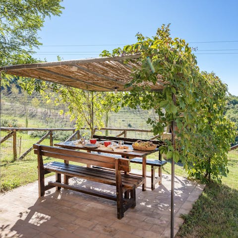 Embrace la dolce vita with long lunches beneath the pergola