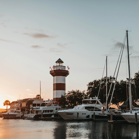 Enjoy a leisurely stroll to Harbour Town Marina