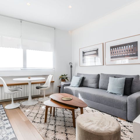 Unwind in the bright and welcoming living space