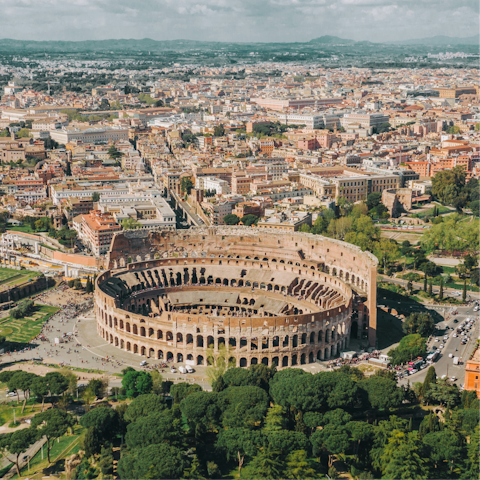 Reach Rome’s city centre via a quick 15-minute metro ride