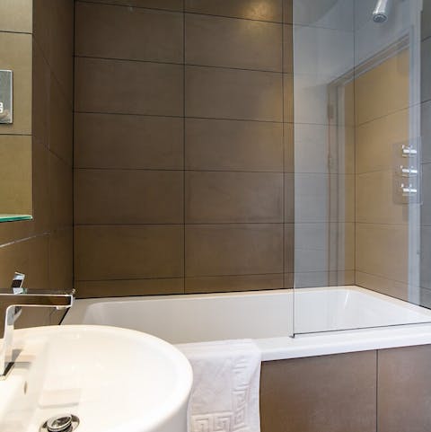 Light a few candles and treat yourself to a relaxing soak in the bathtub