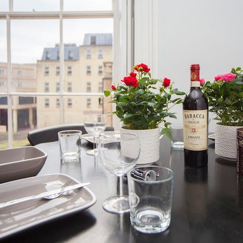 Have a cosy dinner with a view