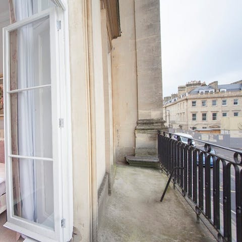 Take your morning coffee out on the balcony