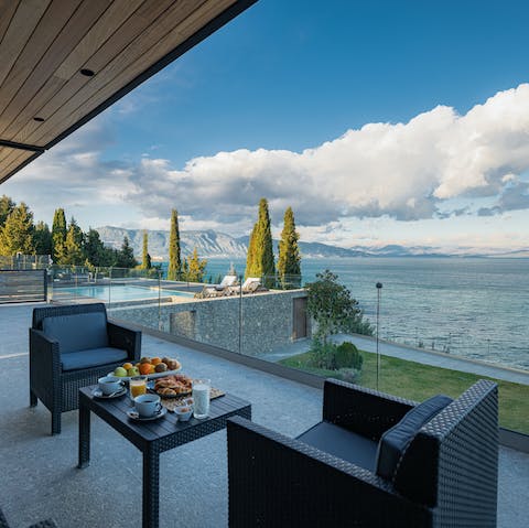 Sit on the terrace and soak up the panoramic view