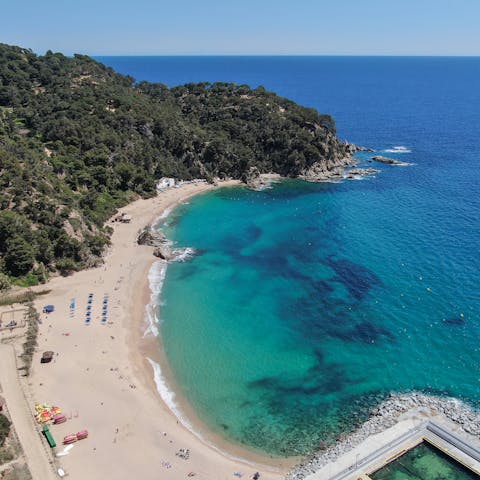 Set above the beaches of the Costa Brava