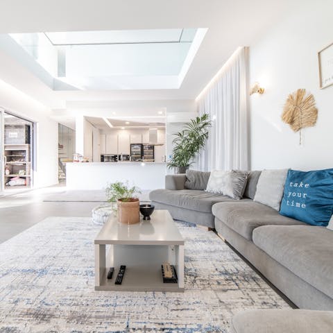 Find plenty of space to stretch out and relax