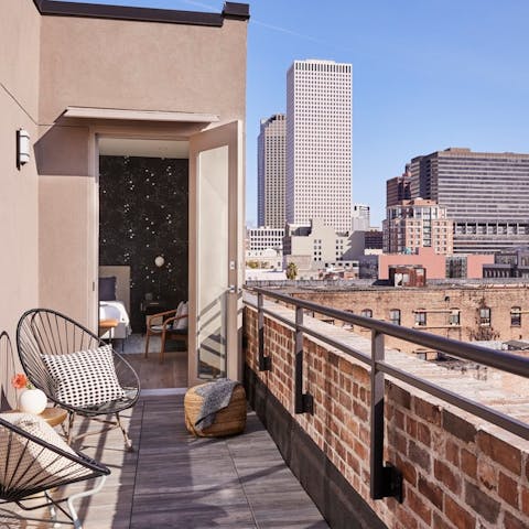 Unwind on your own private balcony