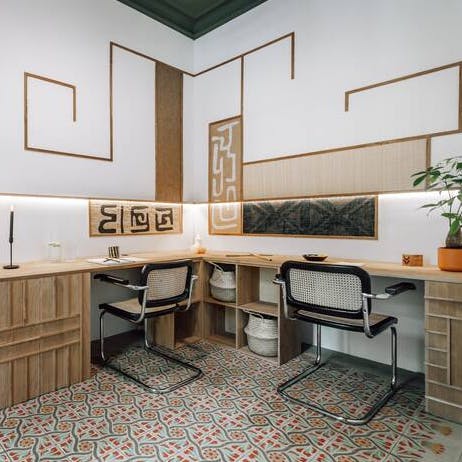 Catch up on work in the dedicated office with space for two