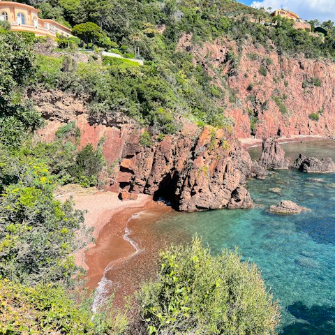 Enjoy morning and afternoon dips in your private cove