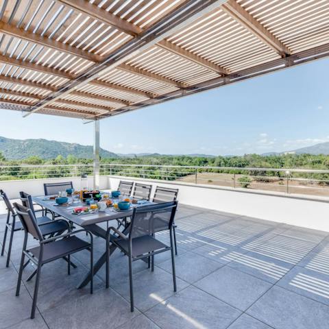 Savour home cooked meals and island views from the balcony