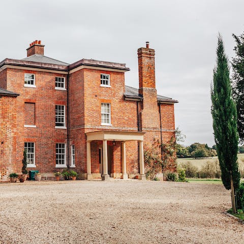 Stay in a grand red-brick manor house