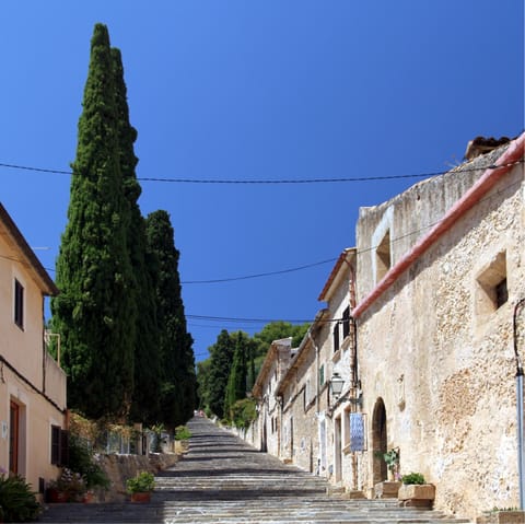 Climb the Calvari Steps in Pollença for far-reaching views