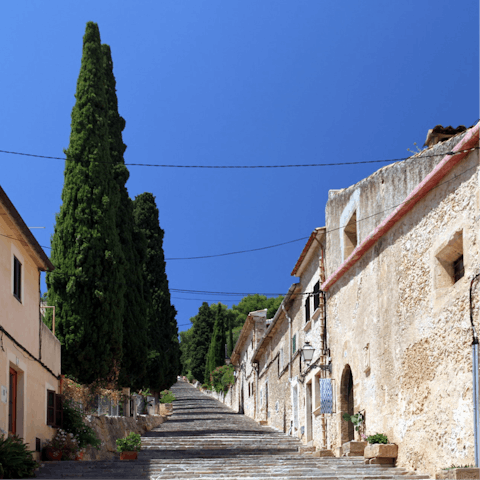 Climb the Calvari Steps in Pollença for far-reaching views