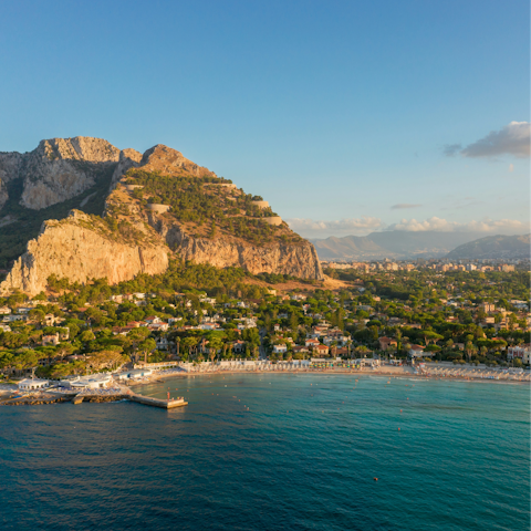 Visit Mondello (twenty-five minutes away) for a beach day
