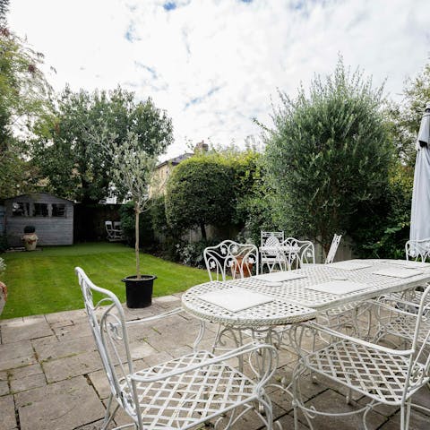 Enjoy alfresco family meals on the private terrace