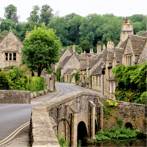 Take a thirty-minute drive to the quaint village of Castle Combe