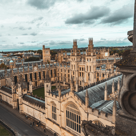Explore the historic heart of Oxford – a short bus ride away